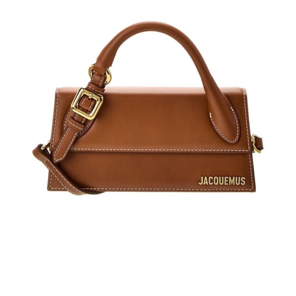 Jacquemus The Chiquito Boucle Long Bag Leather Light Brown